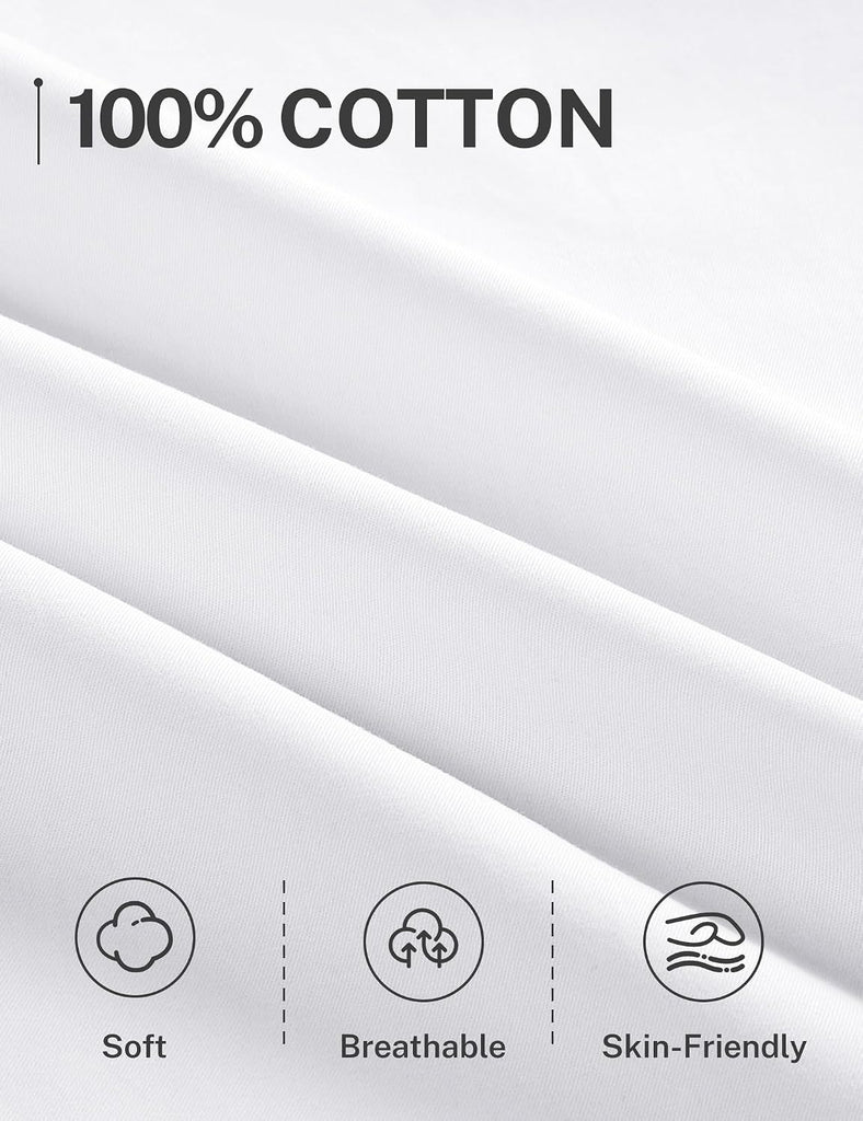 Boys Long Sleeve Dress Shirts Button Down Uniform Shirt with Pocket