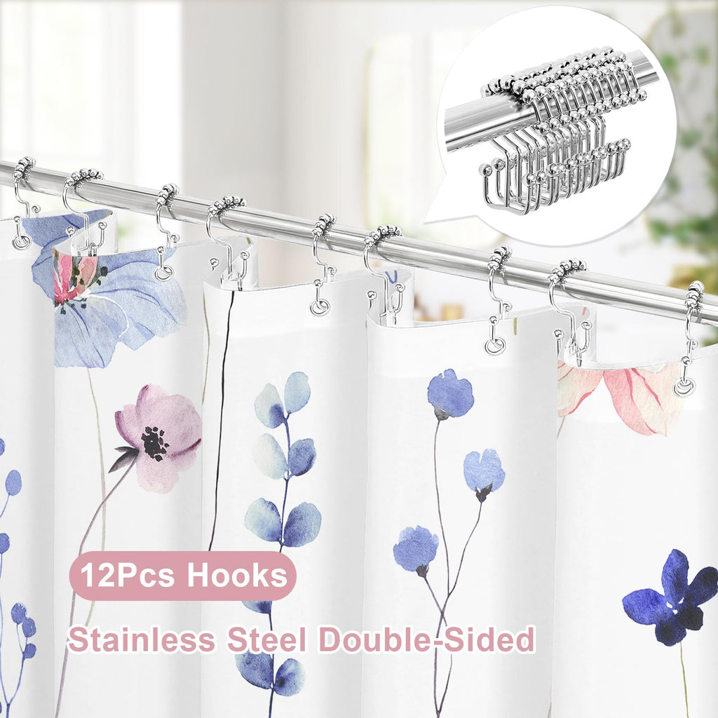 Small Stall 3 in 1 Shower Curtain Set, 36x72