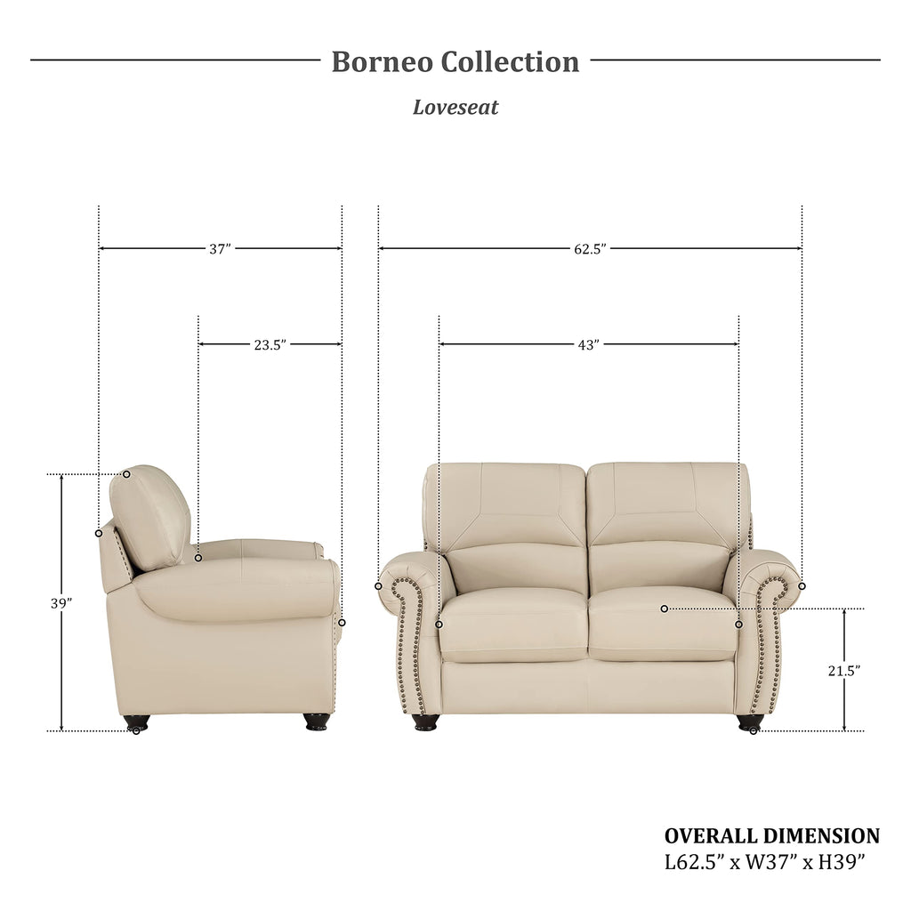 Leather Match Sofa Set, Top Grain Leather Match Living Room Furniture Sets, Include Sofa Couch, Loveseat and Arm