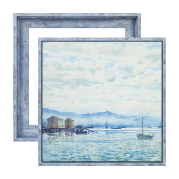 Farmhouse 12x12 Canvas Frame for Oil Painting, 2 Pack, Distressed Blue