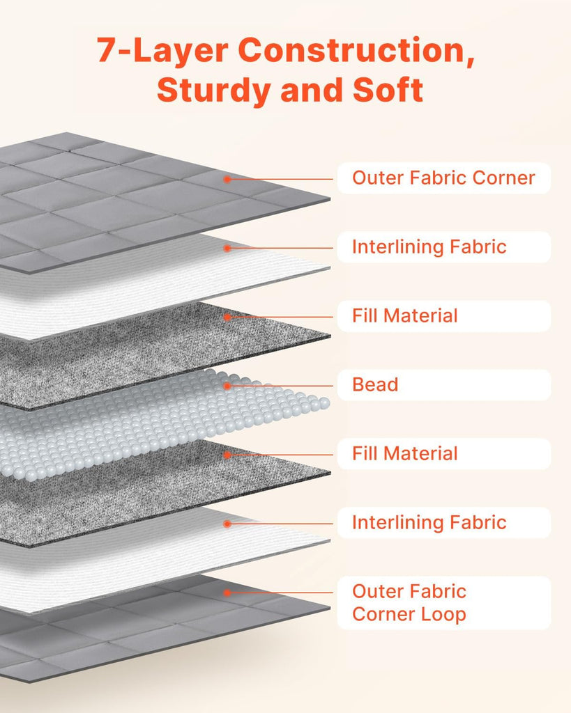 Weighted Blanket 88 x 104 inch - King, 20 lbs Heavy Blanket with Cooling Glass Beads, Soft & Breathable for