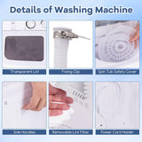 Portable Washing Machine, 20lbs Washer and Spinner Combo, Twin Tub 12lbs Wash & 8lbs Spin, Mini Compact Laundry