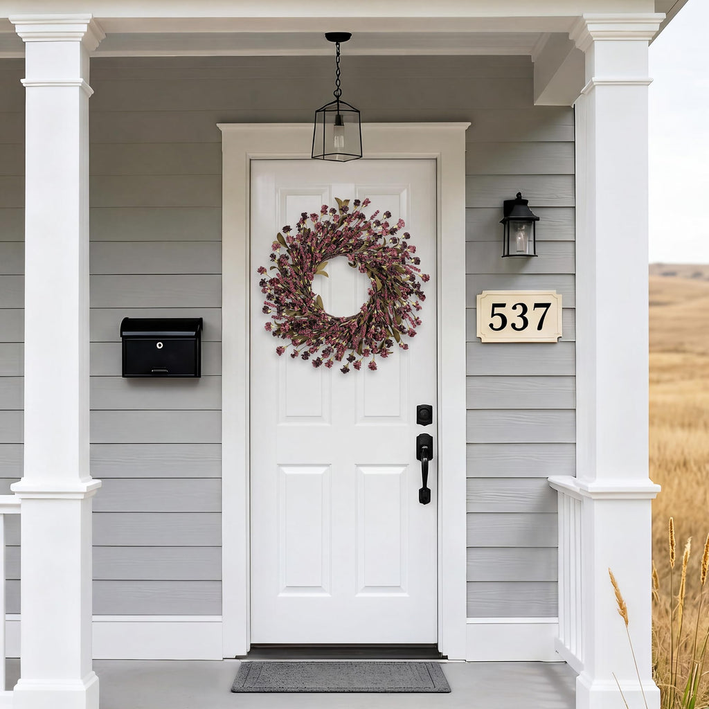 Fall Wreath, 24 Inch Fall Wreaths for Front Door