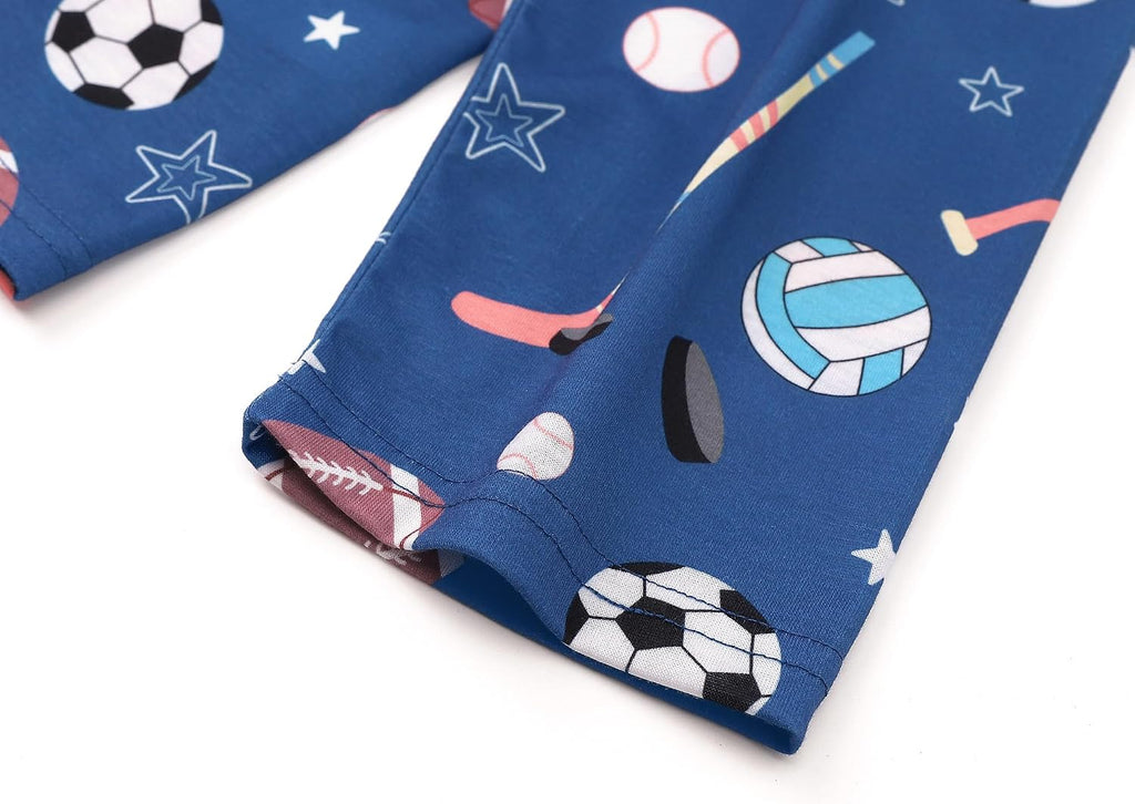 Boys Pajamas Novelty Prints Button-Up Long Sleeve Piece
