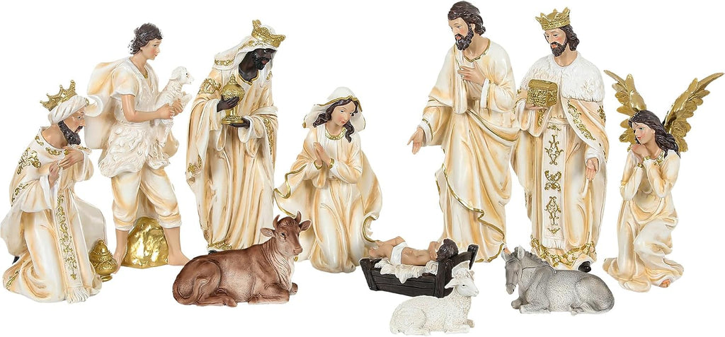 15in Large Nativity Sets & Figures, 12-Piece Nativity Set Indoor