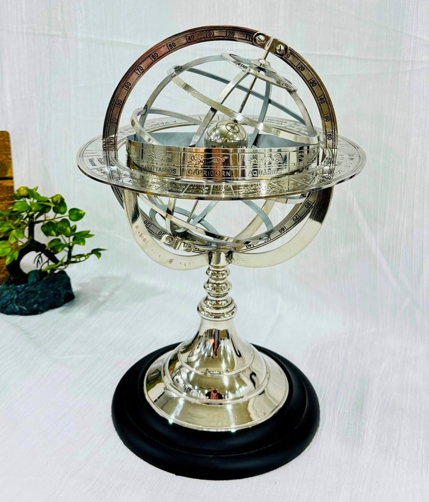 Nautical Armillary Sphere Table Decor Gold Nautical Maritime Astrolabe Globe Antique Brass Armillary Sphere