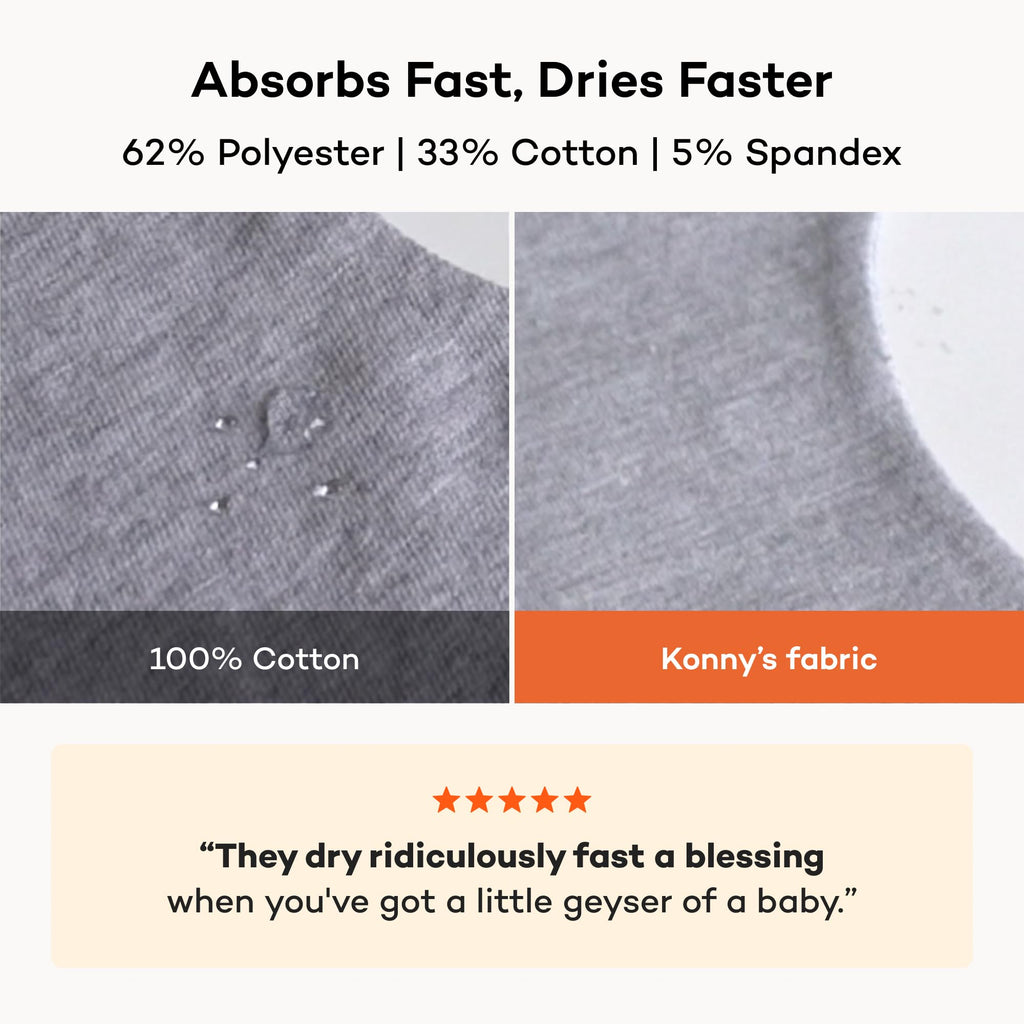 Baby Bibs for Drooling Baby Boys and Girls, Super Absorbent Quick Dry