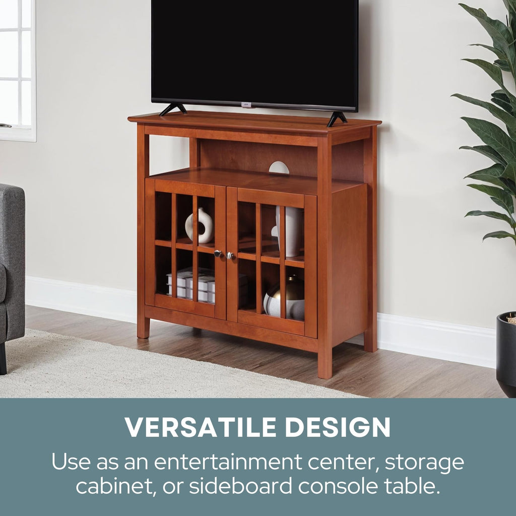 Big Sur Highboy TV Stand 36" - Modern Entertainment Center For TVs up to 40", Storage Cabinet for Dining, Living