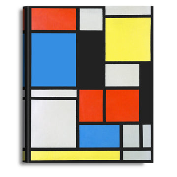 Composition with Red, Blue and Yellow by Piet Mondrian, Canvas Print