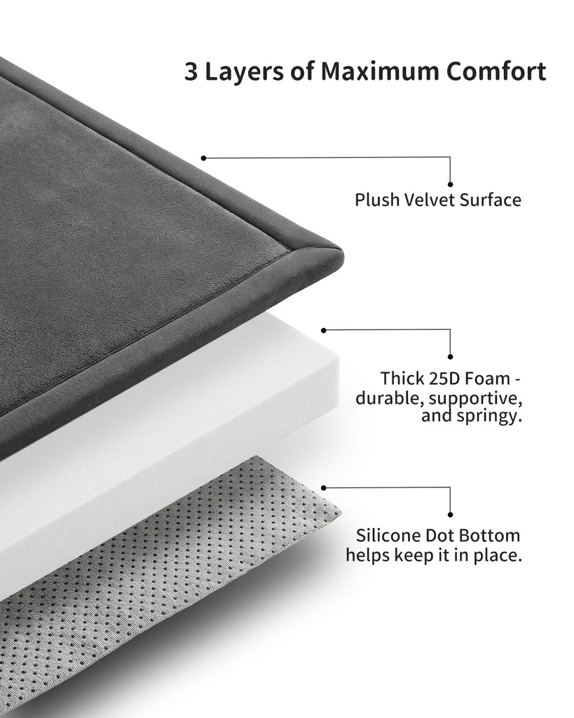 Ultra Soft 1.3" Thick Baby Play Mat for Floor, 59x71 Playpen Mat Elasti-Foam Padded Crawling Mat for Babies