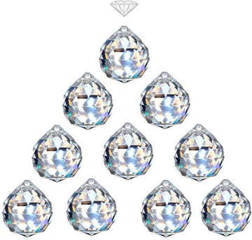 40mm Clear Crystal Ball Prism Sunshine Catcher Rainbow Pendants Maker, Hanging Crystals Prisms for Windows