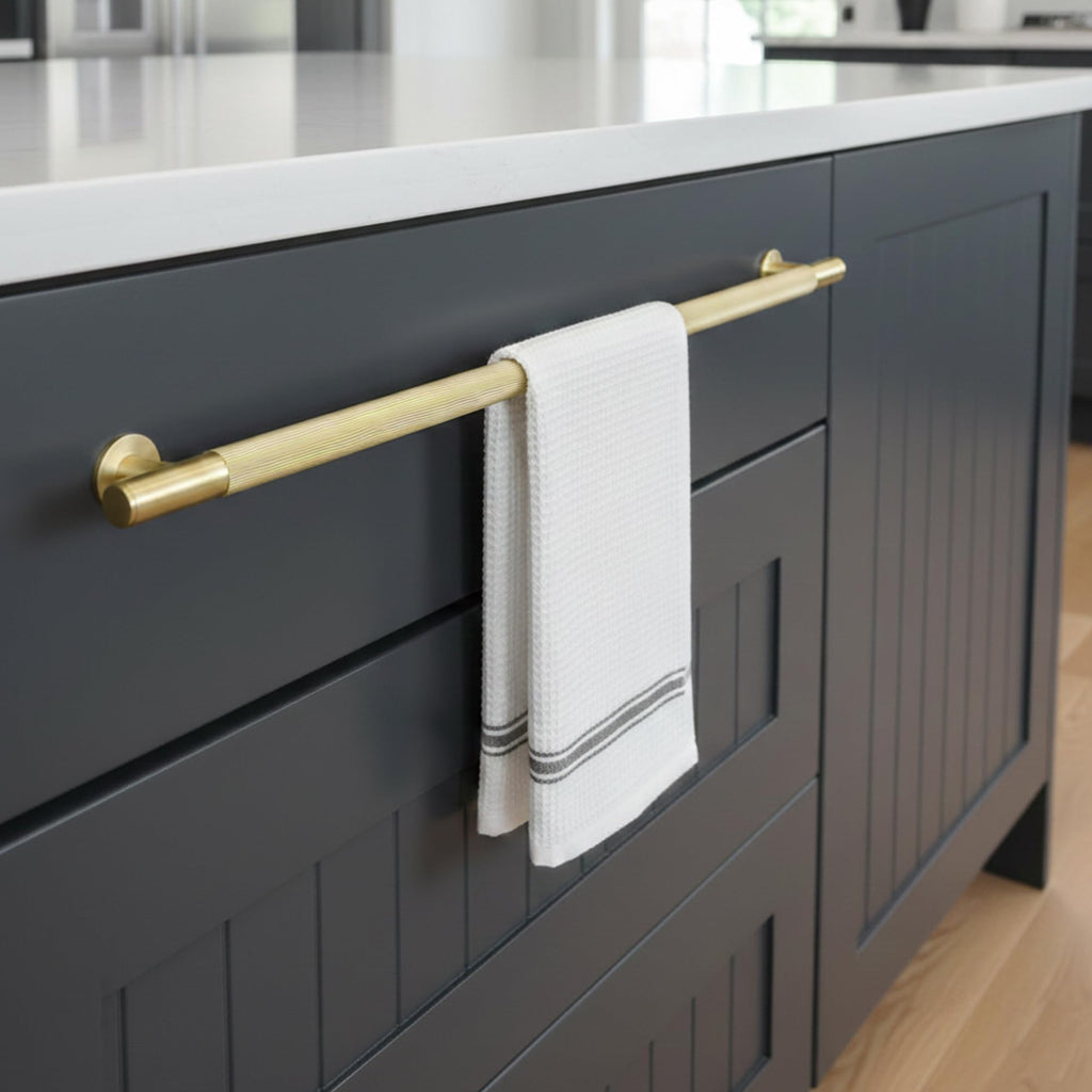 Solid Brass Appliance Pull 18 Inch, Glod Long Cabinet Handles