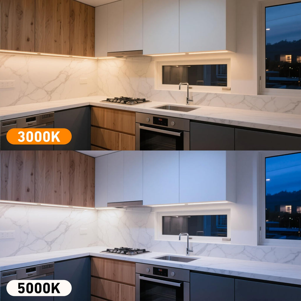 Under Cabinet Lighting Plug in. 6 PCS 12 Inch Likable Low Profile Bright Light Strips. Dimmable 24W LED Kit Cabinets