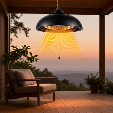 1500W Electric Hanging Patio Heater,Ceiling-Mounted Patio Heater
