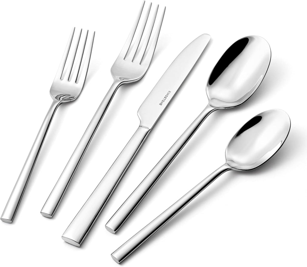 Silverware Set, 60-Piece Forged Flatware Set Cutlery Set Premium Stainless Steel, Service for 12
