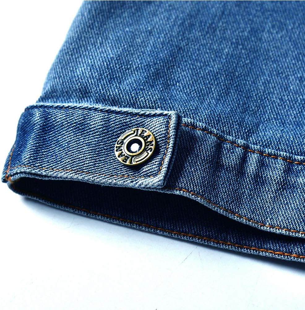 Toddler Kid Baby Boys Girls Denim Jacket Long Sleeve Button Down Jeans Coat Cowboy Overcoat Hoodie Casual Outwear