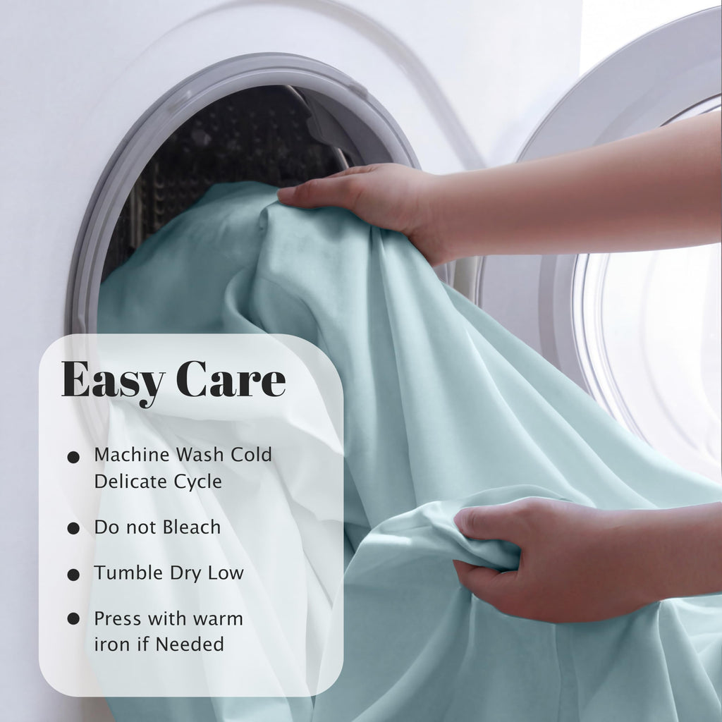 Egyptian Cotton 530 TC Deep Pocket Sheet Set, Twin XL, Light Blue