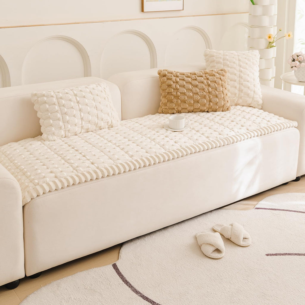 Couch Cover for Dogs Fuzzy Sofa Covers for Pet, Non Slip Sofas Pad