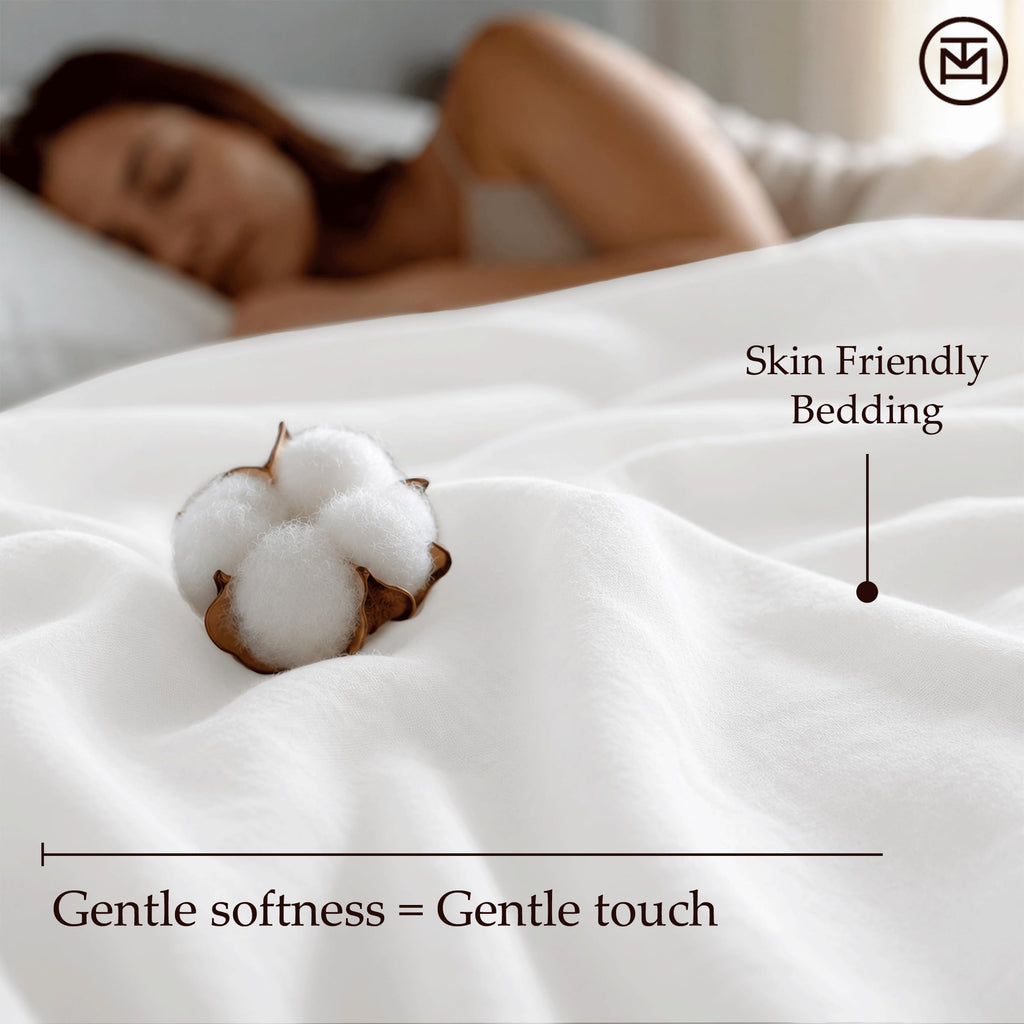 600 Thread Count Cotton King Sheet Set, Sateen, White, 4-Piece