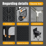 Nirvix Sauna Box, Portable Steam Sauna for Home with 1000W 3L Steamer, 9-Level Temperature Control & Remote
