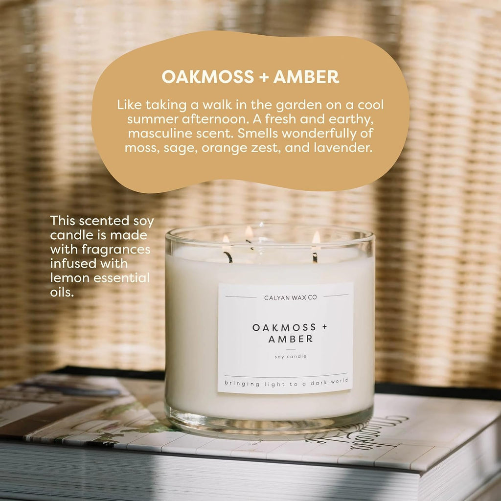 Everyday 3 Wick Scented Candle Gift Set - 4 Luxury Scented Candles - 43 Hour Burn - 3 Wick Clean Soy Wax Candles