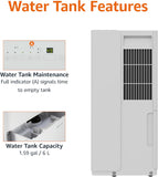 35-Pint Large Dehumidifier for Home, Humidity Control, Auto-Defrost, Timer, Overflow Protection