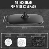 Rain Shower Head with Handheld, High Pressure Rainfall Showerhead Combo with 5 Handheld Water Spray Modes for Bathroom