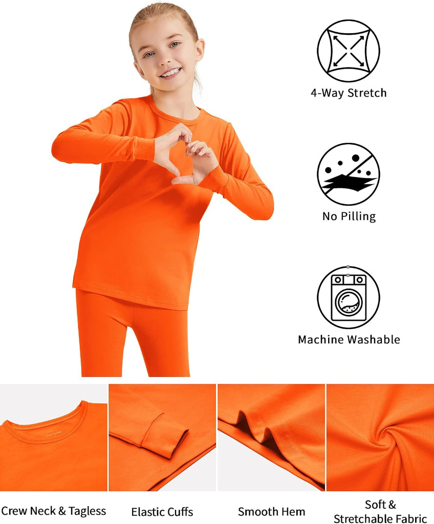 2T to 15Years Girls Long Sleeve Cotton T-Shirt Kids Basic Tee