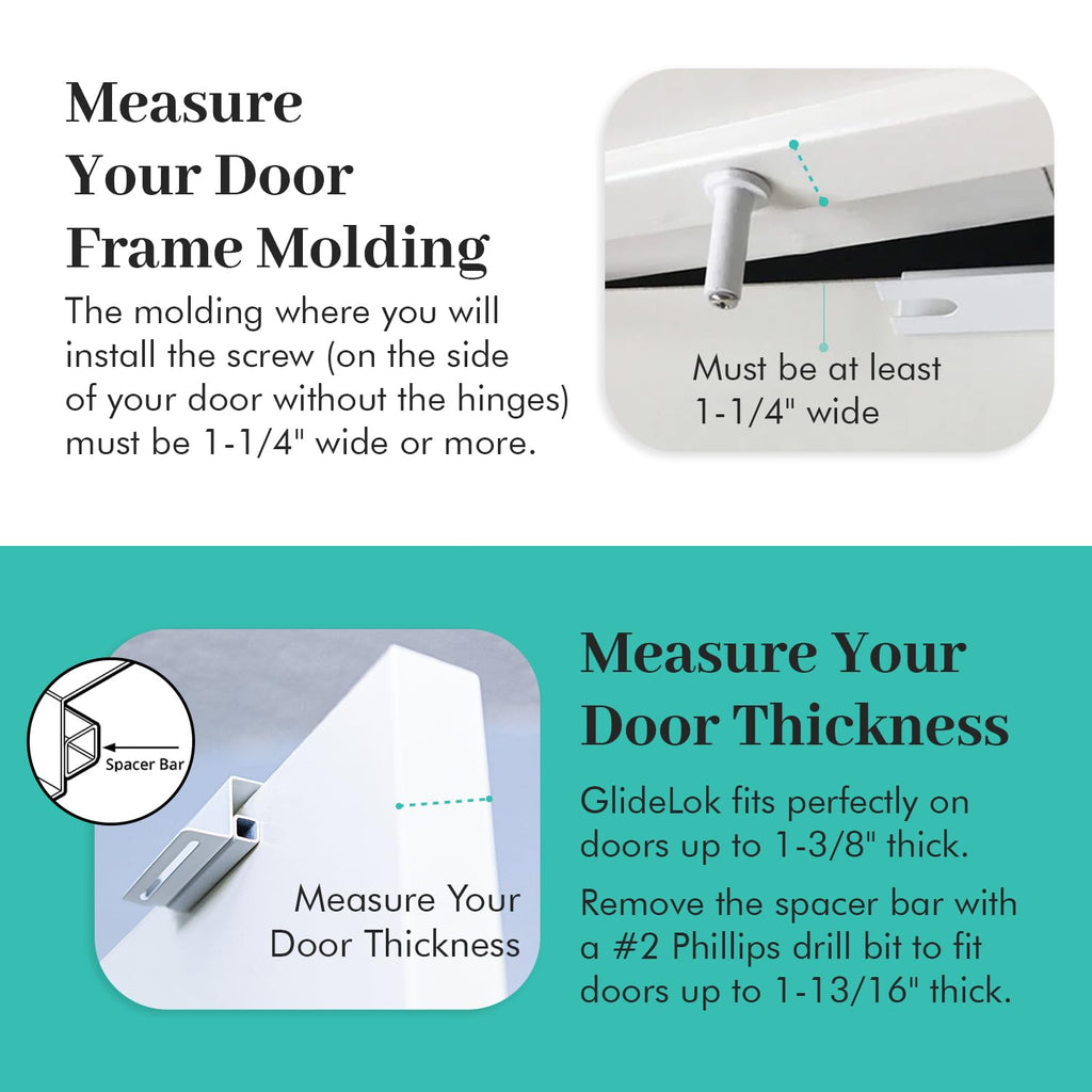 1 Pack Child Safety Door Top Lock | for Toddler Childproofing