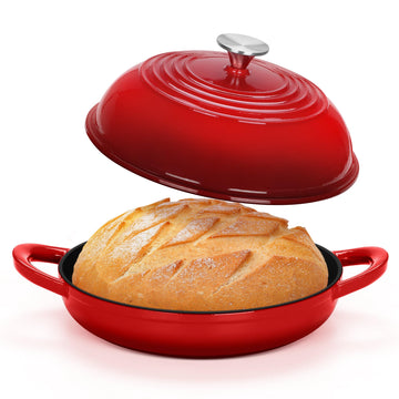 Cast Iron Bread Dutch Oven, 6 Qt Enameled Dutch Oven Pot