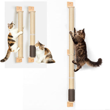 Wall Mounted Cat Scratching Post 60 Inch Tall