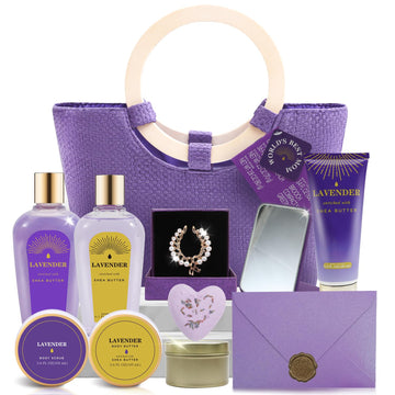 Lavender 11pc Gift Baskets Birthday Gifts for Women