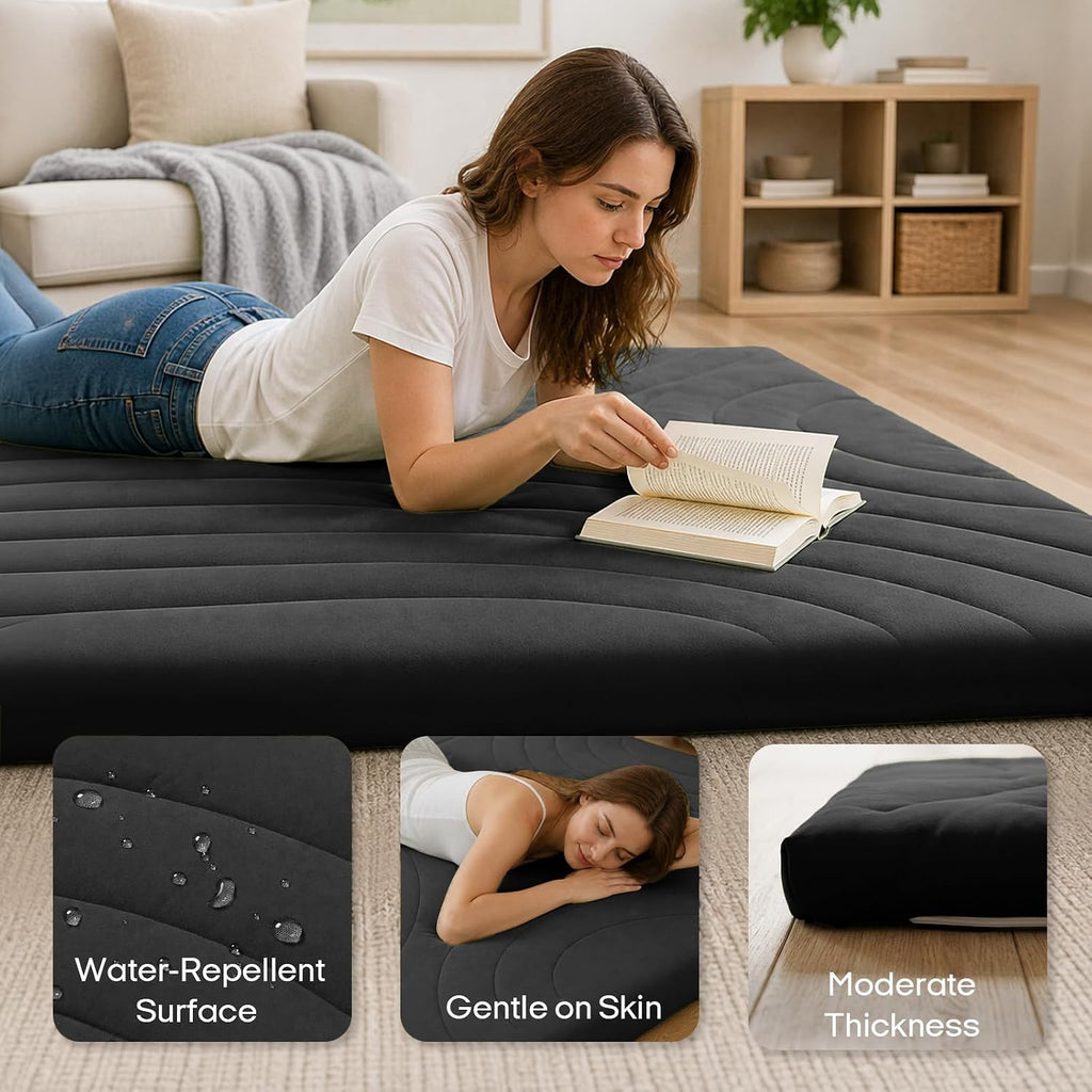 4in Japanese Floor Mattress, Foldable Futon Mattress