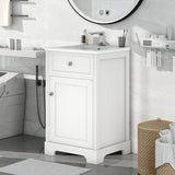 20 inch Bathroom Vanity with Sink Combo Set, Free Standing Vanity Cabinet with Soft Closing Door and Storage Rack