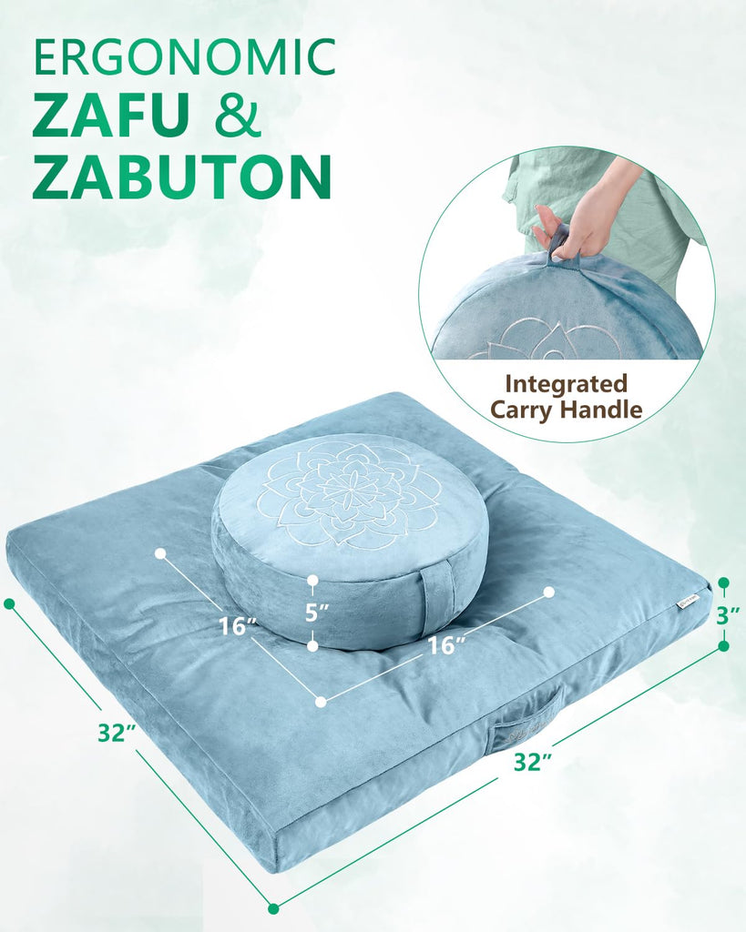 Meditation Cushion, Traditional Tibetan Velvet Meditation Pillow