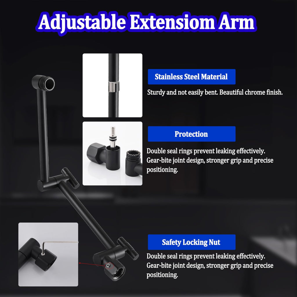 All Metal Rain Shower Head with Handheld Combo, 10 Inch Rainfall Shower Head, Stainless Steel Hand Wand, 3 Setting