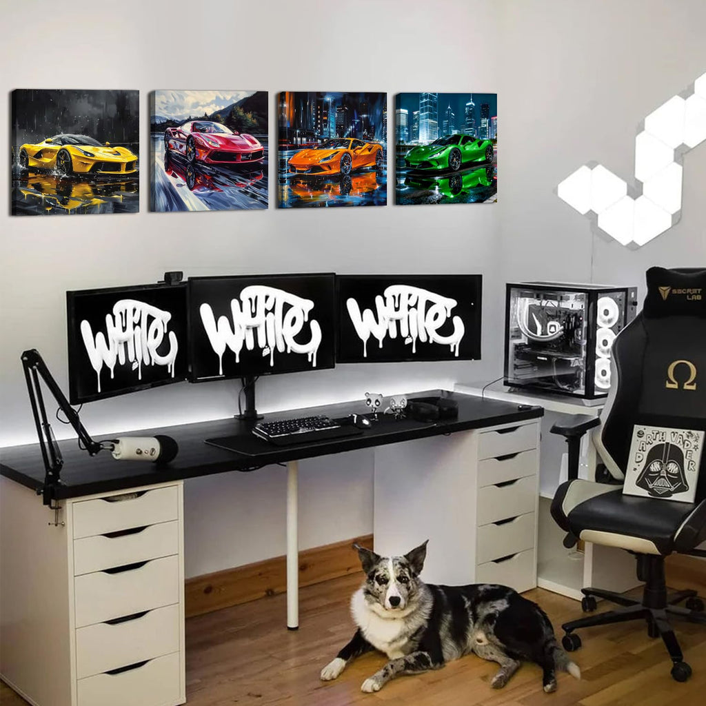 Sport Car Wall Car Posters for Boys Room Decor Supercar Pictures Wall Decor Cool Racing Paintings Canvas Prints