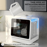 Countertop Dishwasher, 7 Washing Programs Portable Mini Dishwasher with 5-Liter Built-in Water Tank for Apartments &