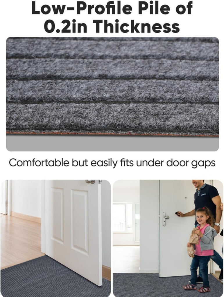 3X10ft Runner Rugs with Rubber Backing, Non Slip Indoor Outdoor Carpet Runner Custom Size Floor Mat,Washable Area