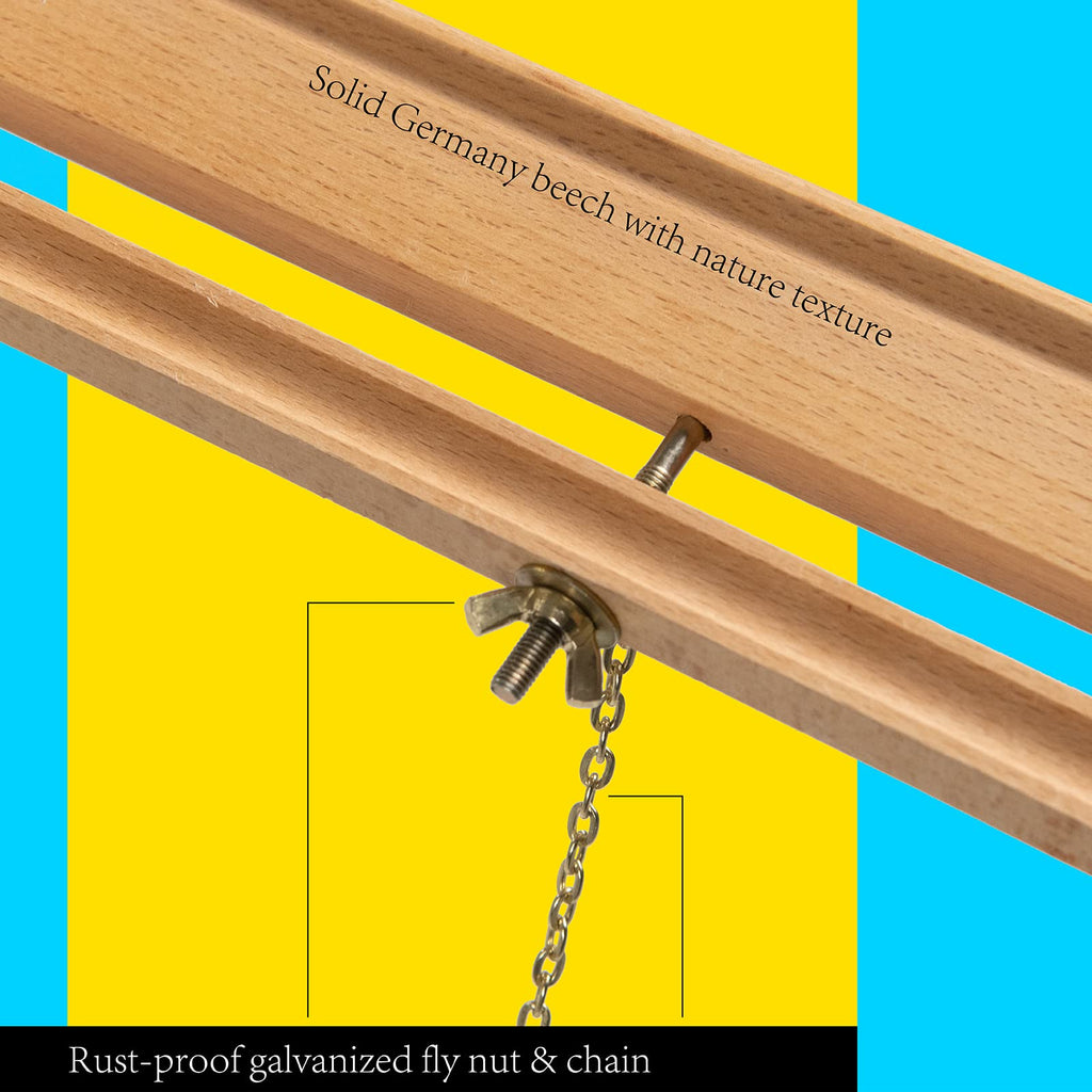 Wood Easel Stand for Display: Wooden Welcome Tripod Stand for Sign