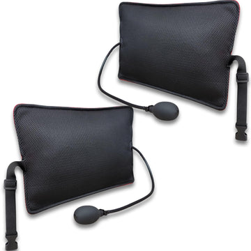 2Pack Inflatable Lumbar Support Pillow Chair and Car Seat, Back Support Cushion with Air Pump for Reducing Lower Back