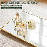 Mirror Full Length 64"x21" Full Body Floor Mirror with Stand, Shatterproof Glass, Aluminum Alloy Frame, Free Standing