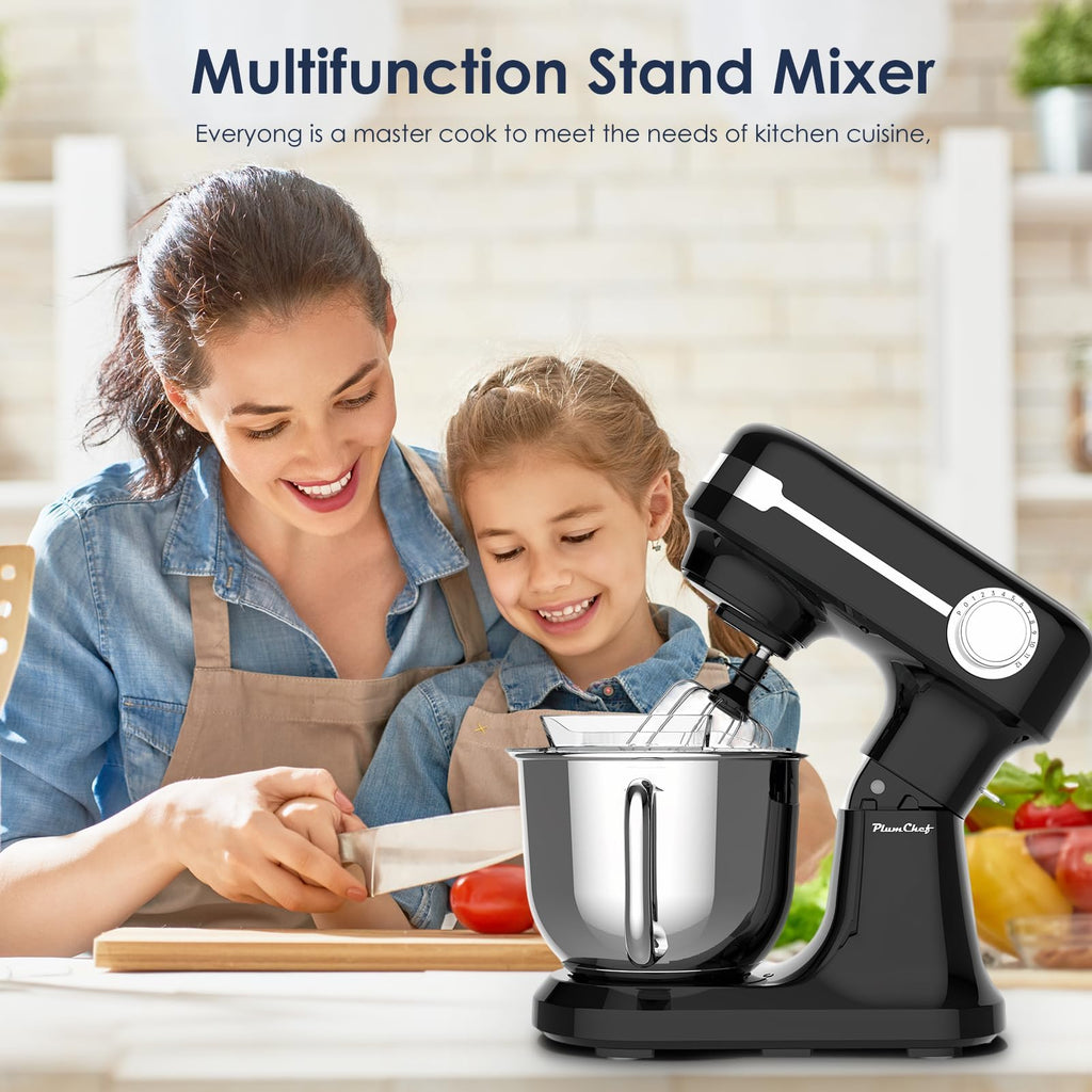 5.5QT Stand Electric Mixer, 12-Speed Kitchen Mixer with Tilt-Head, Stainless Steel Bowl Dough Mixer, Egg Whisk, Dough