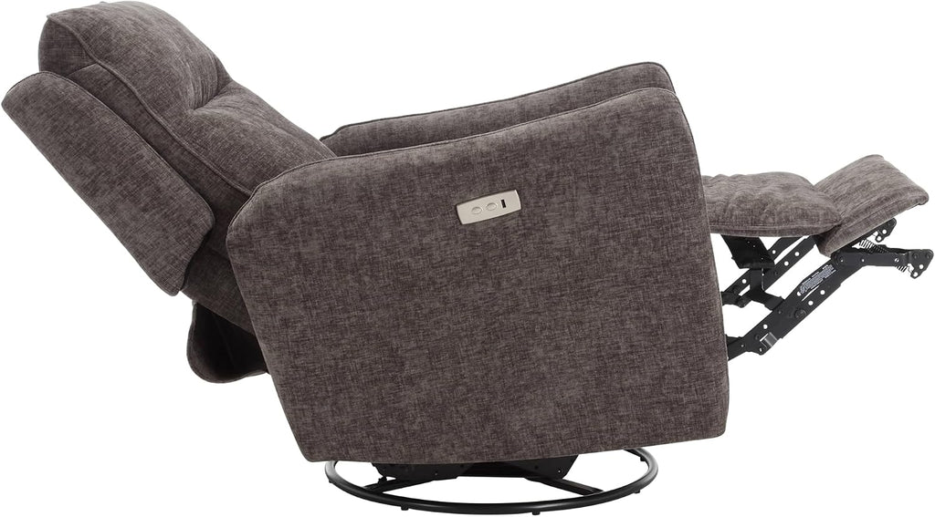 Power Recliner Chairs,270 Swivel Recliner Chair with Upholstered,Nursery Rocker Glider Recliner,Chenille Velvet in