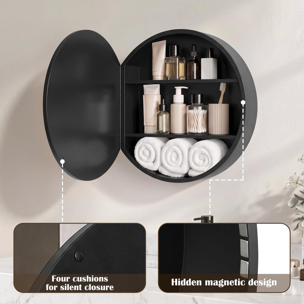 20 Inch Round Medicine Cabinet Mirror