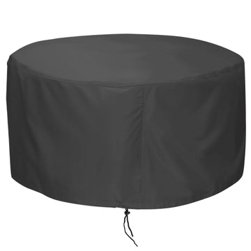 Fire Pit Cover 48 inch, Fits 45-48 inch Firepit, Round, Black