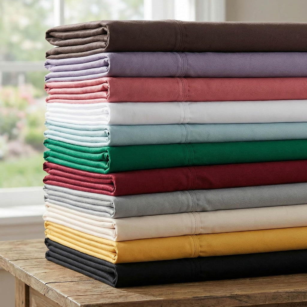 Egyptian Cotton 530 TC Deep Pocket Sheet Set, Twin XL, Light Blue