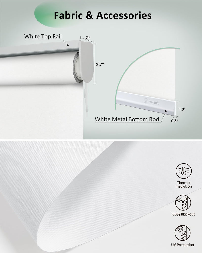 Motorized Blinds App Control, Alpine White