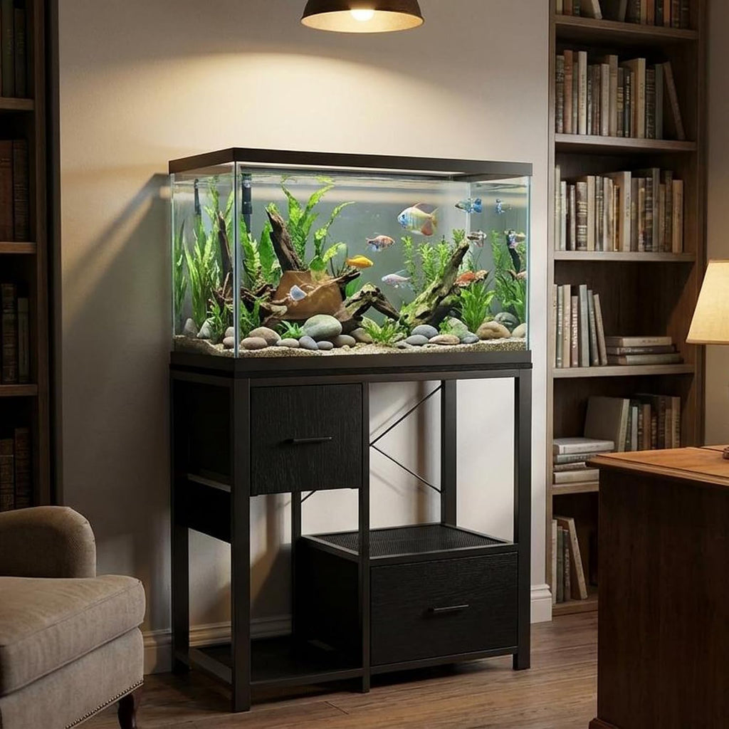 20-29 Gallon Fish Tank Stand, Aquarium Stand with Power Outlet