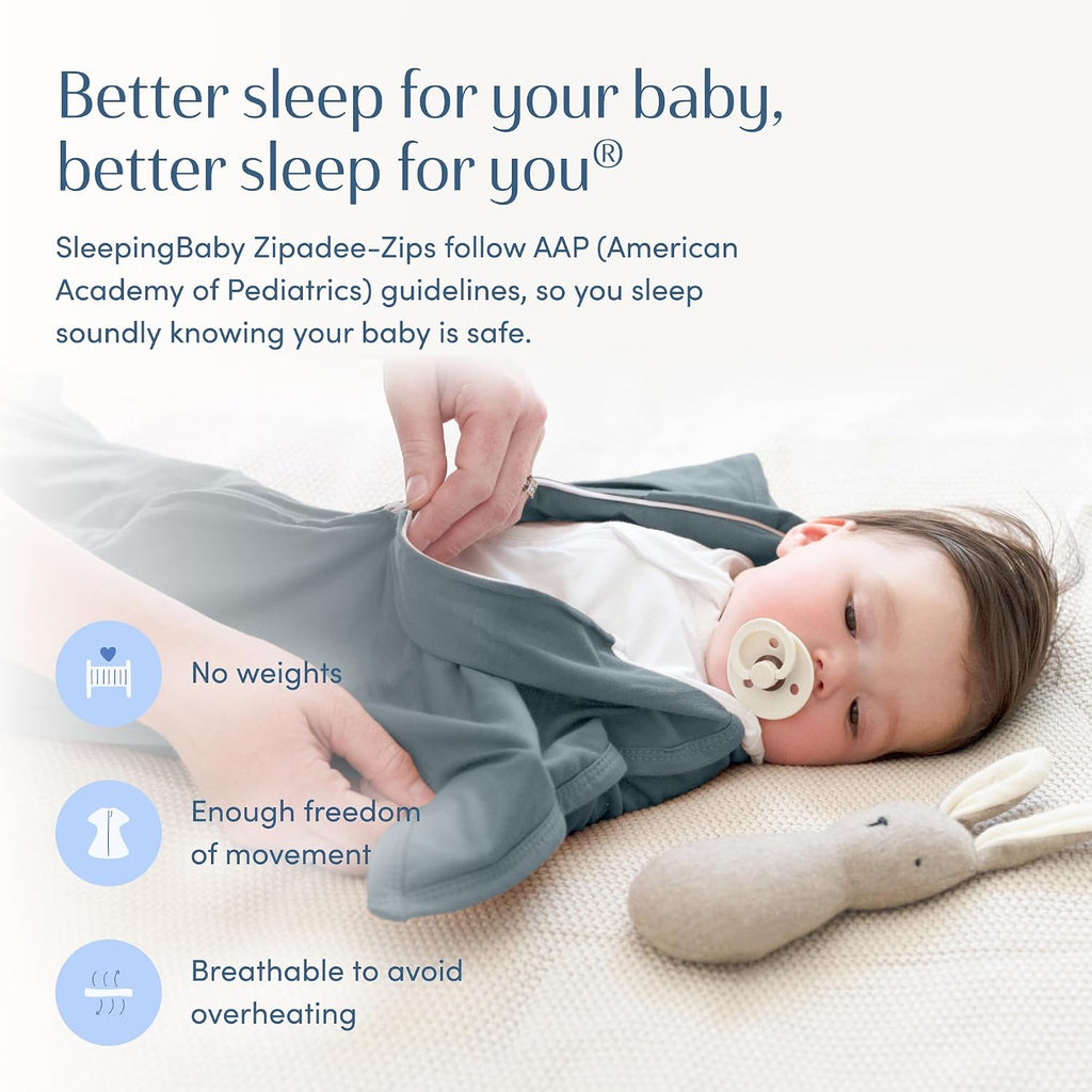 Transition Swaddle - Cozy Baby Swaddle Blanket with Zipper Convenience - Roomy Wearable Blanket for Easy